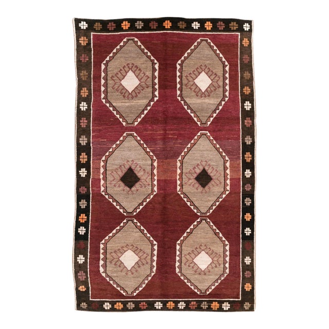Galerie Shabab Collection Mid-20th Century Turkish Anatolian Accent Carpet For Sale