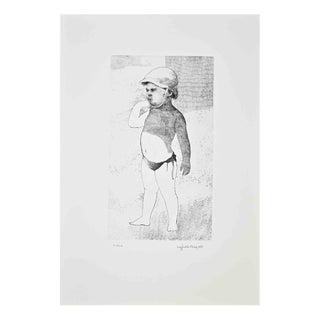 Sigfrido Oliva, Boy, 1980s, Etching For Sale