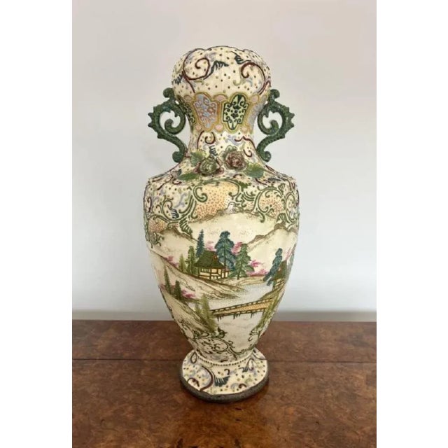 Large Satsuma Vase, 1900s For Sale - Image 3 of 9