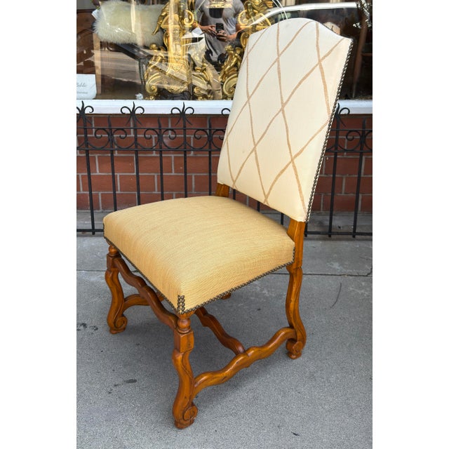 2000 - 2009 Alfonso Marina Ebanista Louis XIII Style Gallatin Dining Chair For Sale - Image 5 of 7