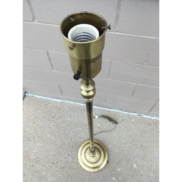 Brass Rembrandt Mid-Century Modern Torchiere Floor Lamp For Sale - Image 8 of 13