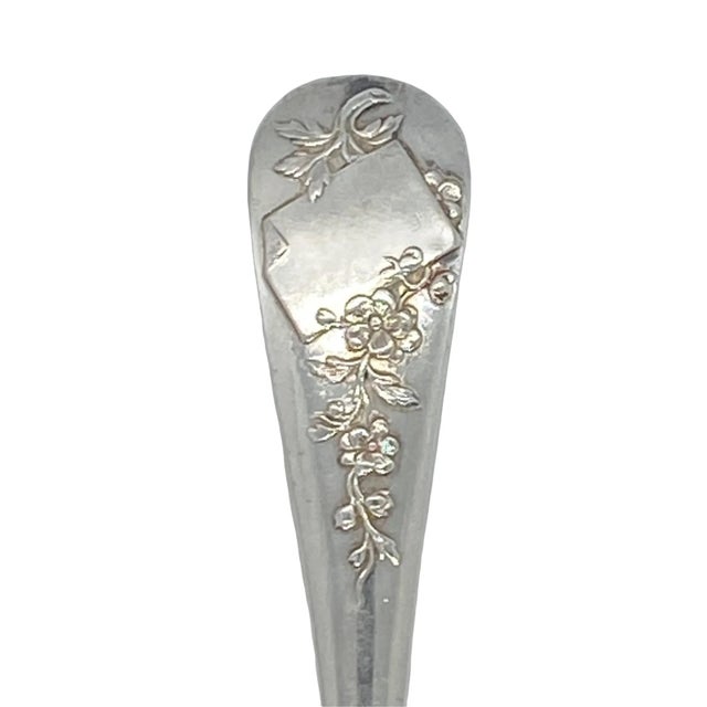 Late 19th Century French Armand Frenais “Blanc” Pudding Spoons - Set of 3 For Sale - Image 9 of 12