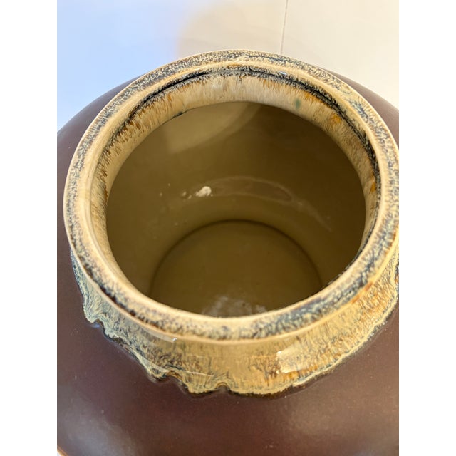 Vintage Ceremonial Temple Jar With Lid - A Set For Sale - Image 4 of 5
