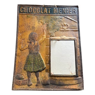 Menier Chocolate-Colored Painted Sheet Metal, 1920s For Sale
