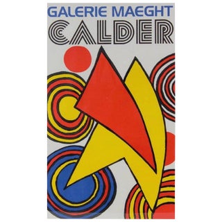 Galerie Maeght Alexander Calder Lithograph Poster, Circa 1970s For Sale