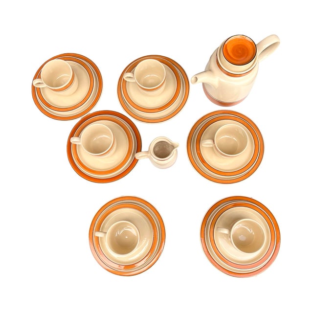 Ceramic Melitta Coffee Set for 6 People, Germany, 1970s. For Sale - Image 7 of 10