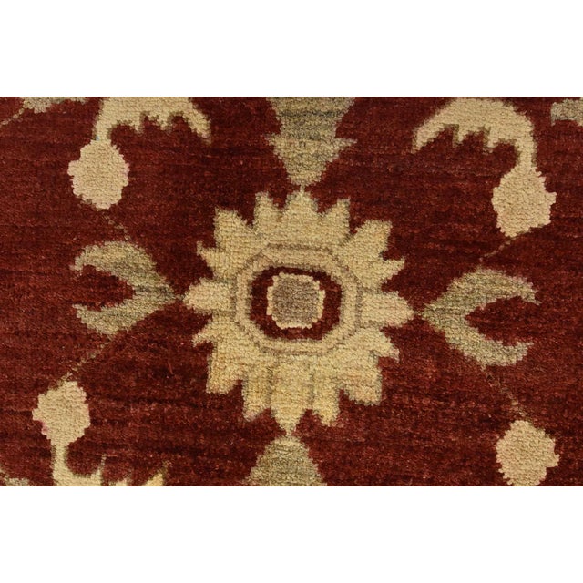 Textile Ziegler Rug 10'1'' X 13'11'' Red Wool Traditional Hand-Knotted Oriental Carpet For Sale - Image 7 of 12