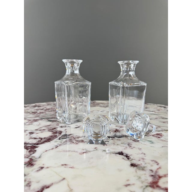 20th Century Crystal Carafes from Baccarat, Set of 2 For Sale - Image 3 of 10