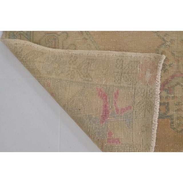 Handmade wool carpet in Turkish Anatolia , Vintage Oushak Rug,Turkish Vintage Anatolian Rug, Handmade wool Rug . One Of...