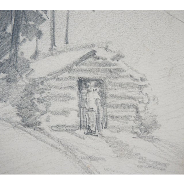 1900 - 1909 Early 20th Century Plein Air Study for Homesteader Colorado Mountain Painting by Frank Tenney Johnson For Sale - Image 5 of 7