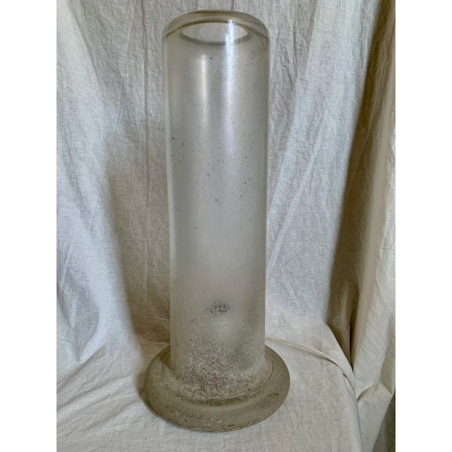 1970s Murano Mid-Century Scavo Glass Table Lamp For Sale - Image 10 of 10