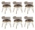 Austin Dining Chairs by Porus Studio, Set of 6 For Sale