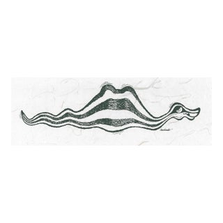 1970s James Omohundro Snake Serigraph For Sale