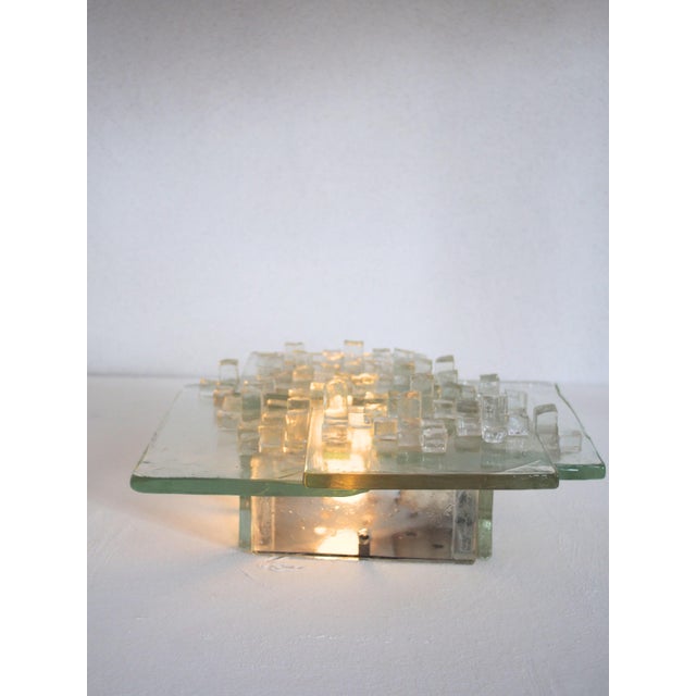 Poliarte Pavo Sconce in Clear Murano Glass by Albano Poli for Poliarte, Italy, 1970s For Sale - Image 4 of 14