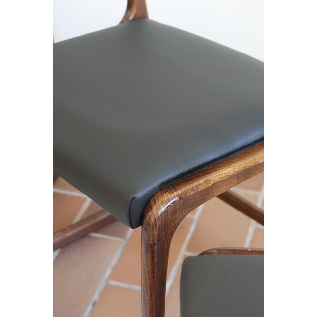 Bémol Sledge Chairs attributed to Baumann, France, 1960s, Set of 3 For Sale - Image 10 of 12