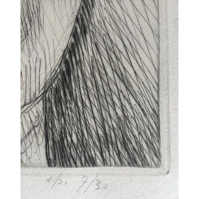 Henry De Waroquier, Portrait of a Man, 1945, Engraving For Sale - Image 4 of 6