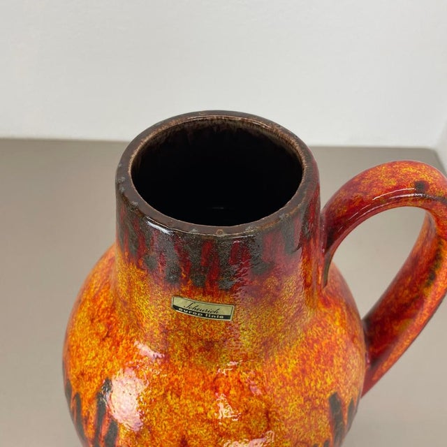 1970s Large Pottery Fat Lava Lora-Style 279-38 Floor Vase by Scheurich, 1970s For Sale - Image 5 of 18