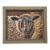 Sheep Black Face Impressionism English Traditional Folk Art Burnt Umber Antique White Beige Original Oil Painting by Cleo Plowden For Sale
