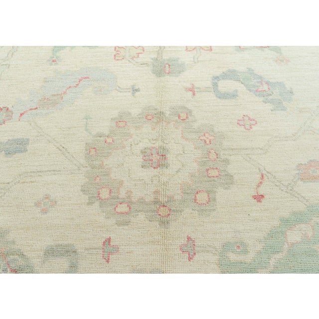 Oushak Rug 10'9" x 14'2" For Sale - Image 4 of 4