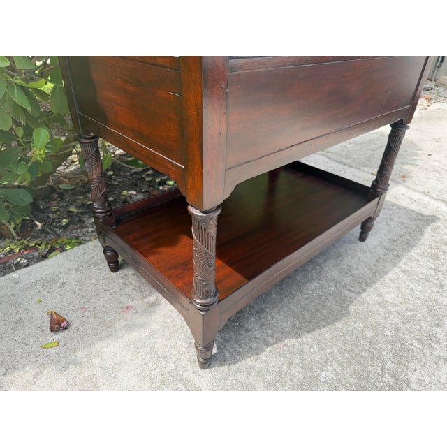 Vintage Ralph Lauren Mahogany Two Tier Server - 1 For Sale - Image 9 of 12
