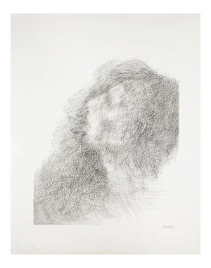 Paul Conte, Mountain Man, China ink, Late 20th Century