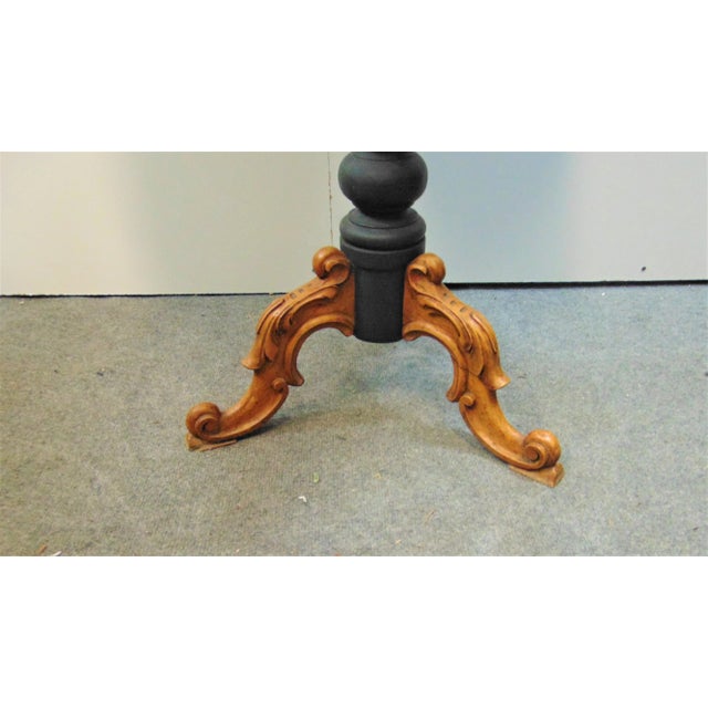 19th C Beidermier Birdseye Maple Ebonized Table For Sale In Philadelphia - Image 6 of 7