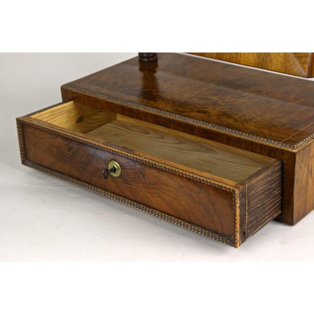 Biedermeier Table Top Vanity Table with Drawer, Austria, 1850s For Sale - Image 17 of 18