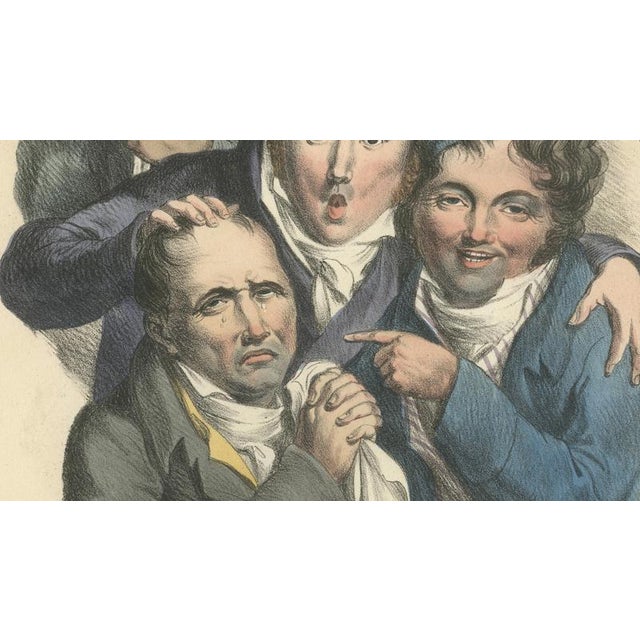 Grimaces Pl. 2 Female Emotions, 1823, Satirical Lithograph, Paper For Sale - Image 6 of 10