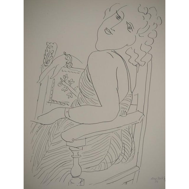 Henri MATISSE (1869-1954)(after) The Portrait in the Armchair, 1943 Lithograph after a drawing by the artist (Fabiani...