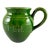 Italian Vintage Green Pottery One Liter Pitcher For Sale