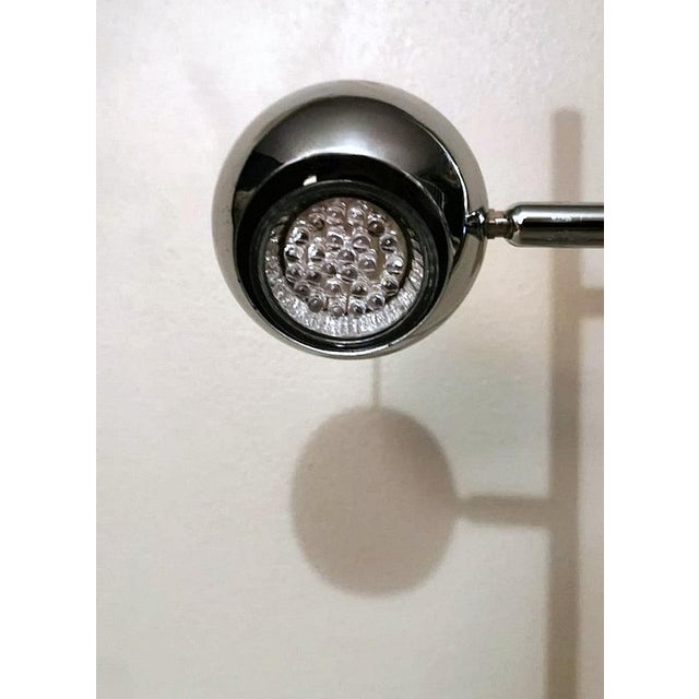 Space Age Italian Table Lamp in Chromed Metal in the style of Goffredo Reggiani, 1975 For Sale - Image 10 of 13