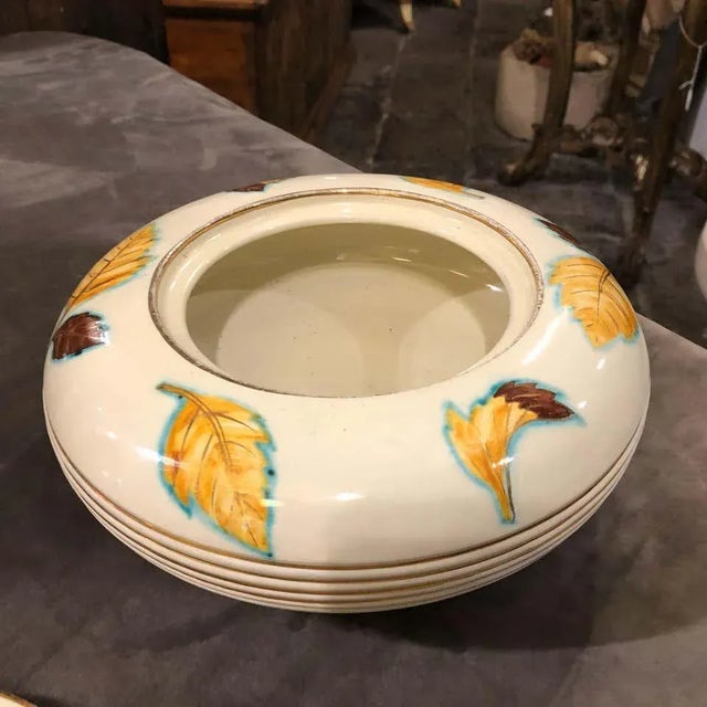 1960s Italian Mid-Century Modern Deruta Ceramic Boxes - a Pair For Sale - Image 6 of 8