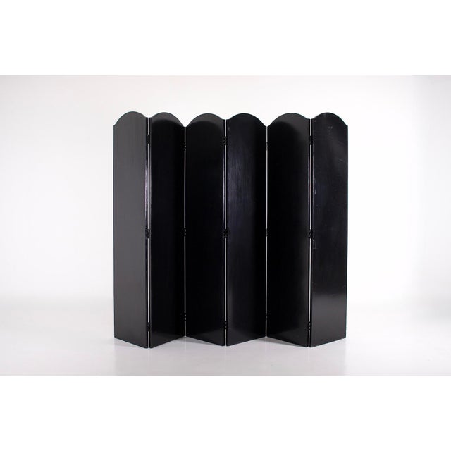 Six-Panel Painted Screen with Still Life, 1970s For Sale - Image 6 of 7