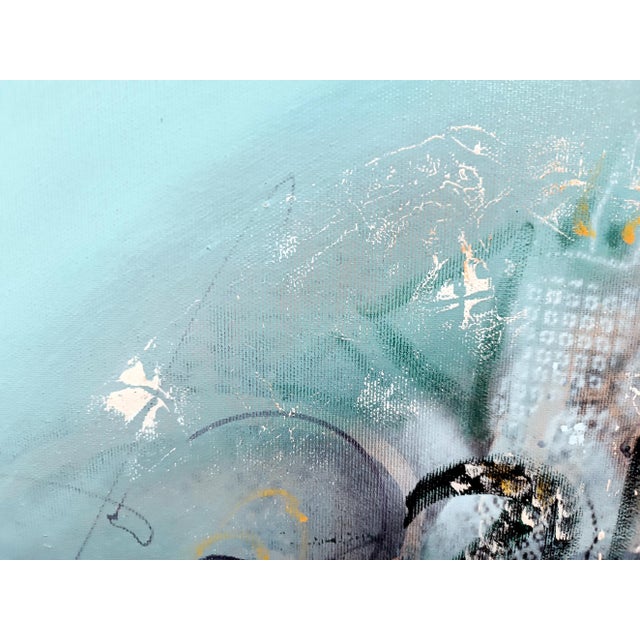 Plastic Ovidiu Kloska, Intimate Calligraphies of Forgetting 2, Acrylic For Sale - Image 7 of 8