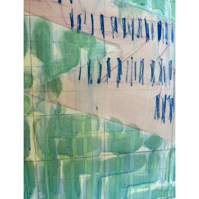 1980s Richard Smith, 1982, Gouache and Pencil For Sale - Image 5 of 8