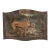 Warren Long Monumental Signed Cheetah Painting in Artist-Made Salvaged Tin Frame, 68” For Sale