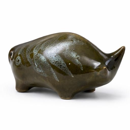 Studio Pottery Bulls by Elizabeth Skipworth, Set of 2 For Sale - Image 4 of 16