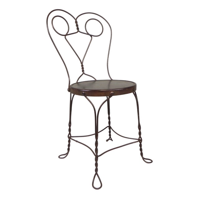 American Ice Cream Parlor Chair, 1940s For Sale