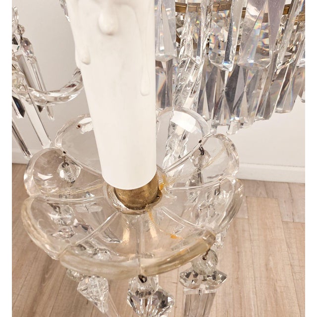 Glass Crystal Chandelier, Northern Europe, Circa 1900 For Sale - Image 7 of 8