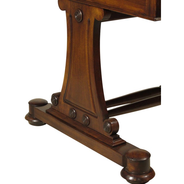 Wood Mid 20th Century Regency Style Writing Table For Sale - Image 7 of 12