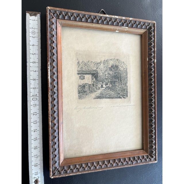Paper M.Wielmann, German Landscape, 1930, Etching & Paper For Sale - Image 7 of 12