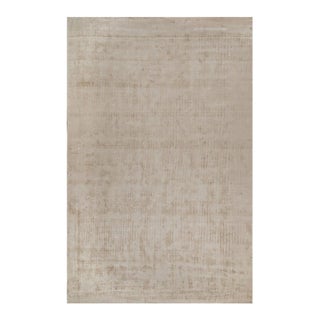 Rug & Kilim’s Modern Rug in Solid Beige - 13x20 For Sale