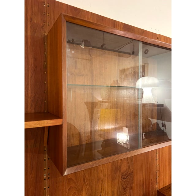 Wood Mid-Century Teak Wall Unit by Poul Cadovius, 1960s For Sale - Image 7 of 13