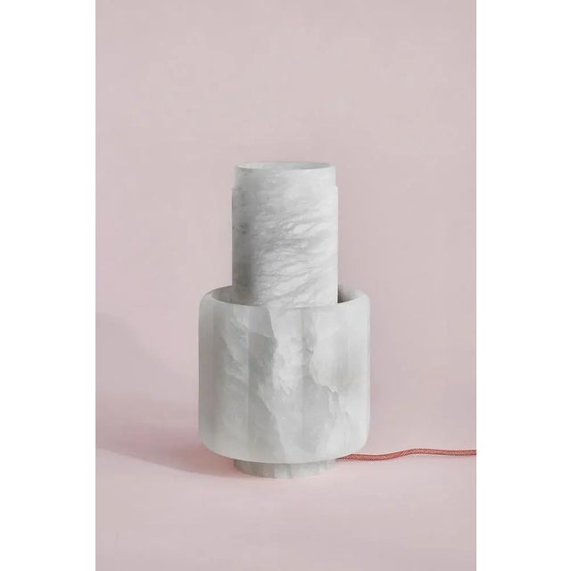 Bowl table lamp by sb26 dimensions: w 38 x d 38 x h 21 cm materials: alabaster, led source. In a consistently geometric...