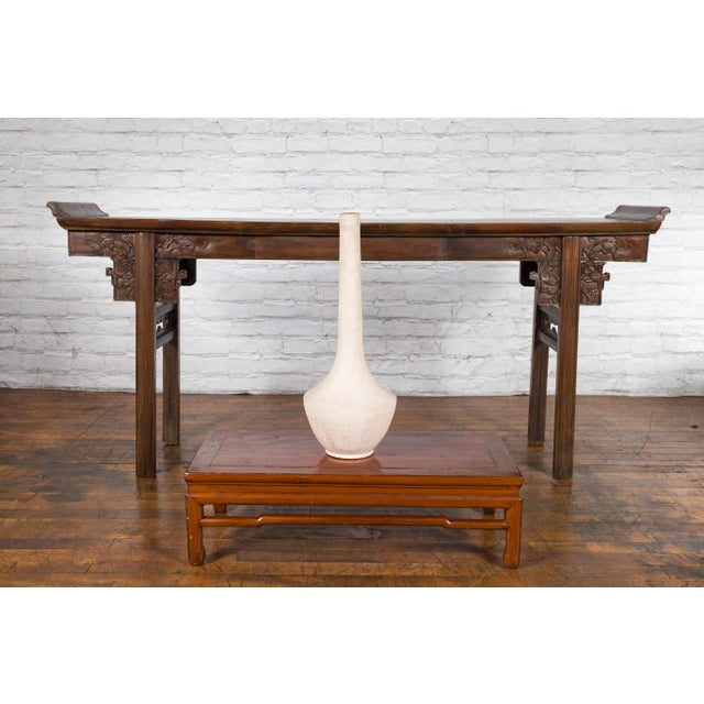 Northern Thai Chiang Mai White Contemporary Vase from the Prem Collection For Sale In New York - Image 6 of 13