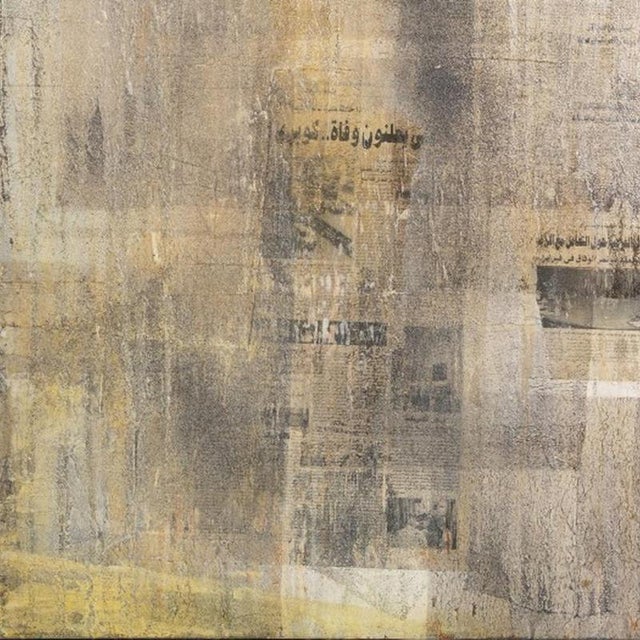 Günther Edlinger, Composition, Mixed Media on Canvas For Sale - Image 5 of 6