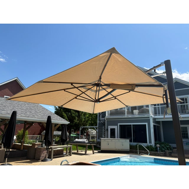 Tuuci® Ocean Master Cantilever Umbrella – 10' Square For Sale - Image 16 of 18