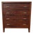 Vintage Crate and Barrel Solid Wood 4 Drawer Dresser/Chest of Drawers With Soft Close Drawers For Sale