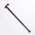 Walking Stick W/ Faux Burled Wood Handle and Black Enameled Body For Sale - Image 4 of 8
