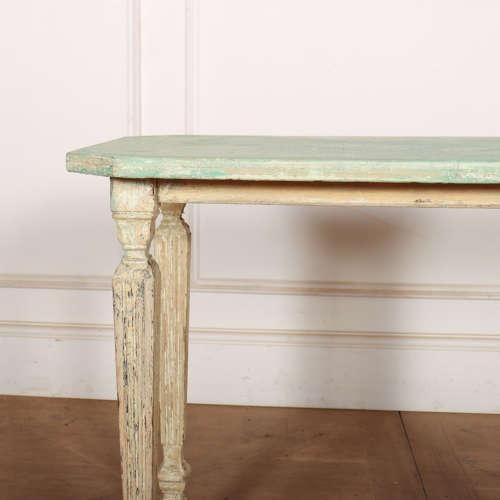 Original Painted French Lamp Table For Sale - Image 3 of 10